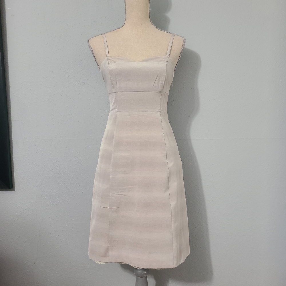 Moulinette Soeurs Khaki Spaghetti Strap Dress‎ Size 2